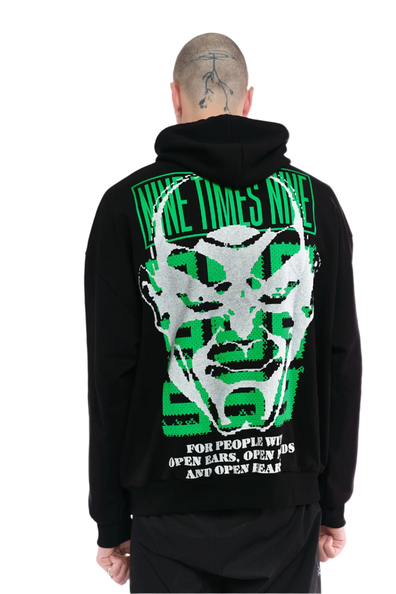 REFLECTIVE OPEN HEARTS - HOODIE