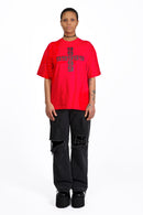 CLASSIC LOGO RED/BLACK - TEE