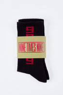 CLASSIC LOGO BLACK/RED - SOCKS