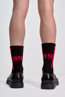 CLASSIC LOGO BLACK/RED - SOCKS